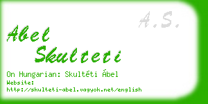 abel skulteti business card